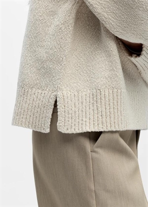 Sima ls knit pullover White Sand Object 
